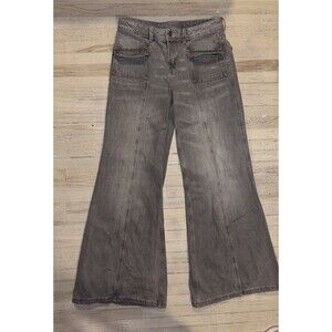 H&M Divided Wide Leg Acid Wash Gray Size 0 Women's Jeans